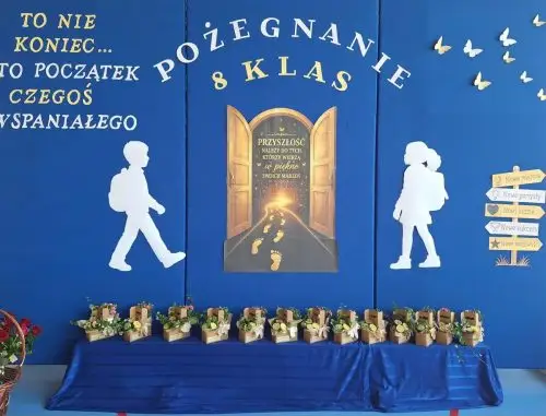 Ósmoklasiści zakończyli szkołę podstawową – wzruszająca uroczystość z polonezem i nagrodami