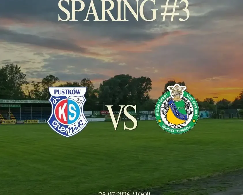 Dąbrovia zagra sparing z Chemikiem Pustków w sobotę