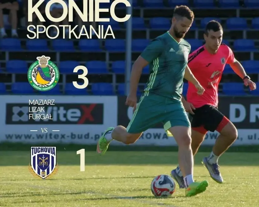Dąbrovia pokonuje Tuchovię 3:1 w meczu kontrolnym