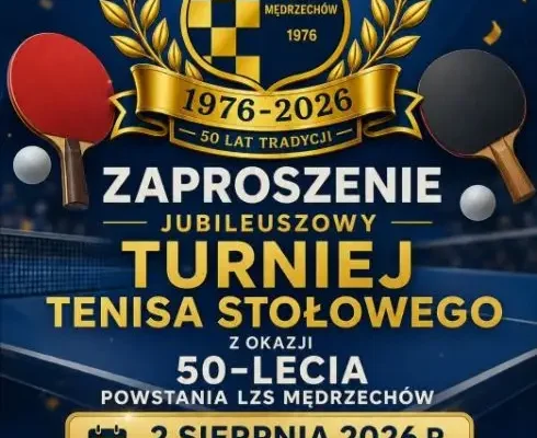 Jubileuszowy Turniej Tenisa Stołowego w Mędrzechowie – 50-lecie LZS