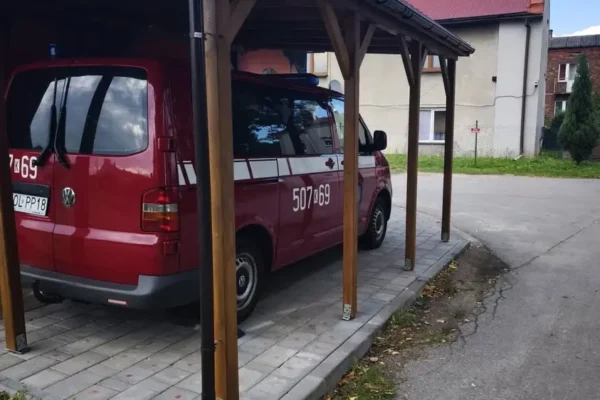 OSP Bolesław: postęp prac przy wiacie, dziękujemy za wsparcie