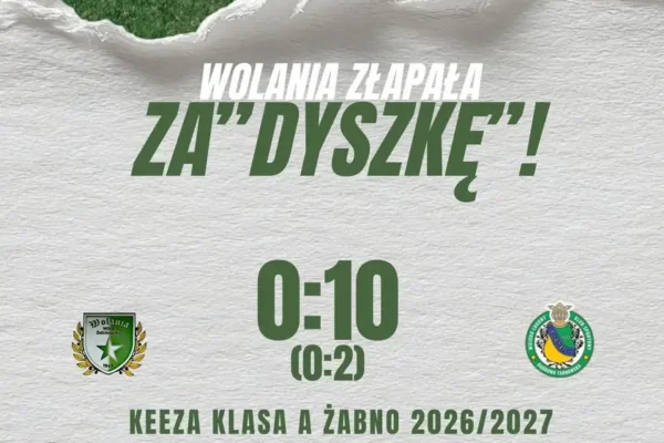 Pogrom w Woli Żelichowskiej: Wolania 0:10 z Dąbrovią, cztery gole Kozickiego
