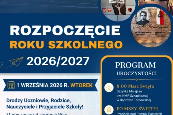 Inauguracja roku szkolnego 2026/2027 w Dąbrowie Tarnowskiej – program uroczystości