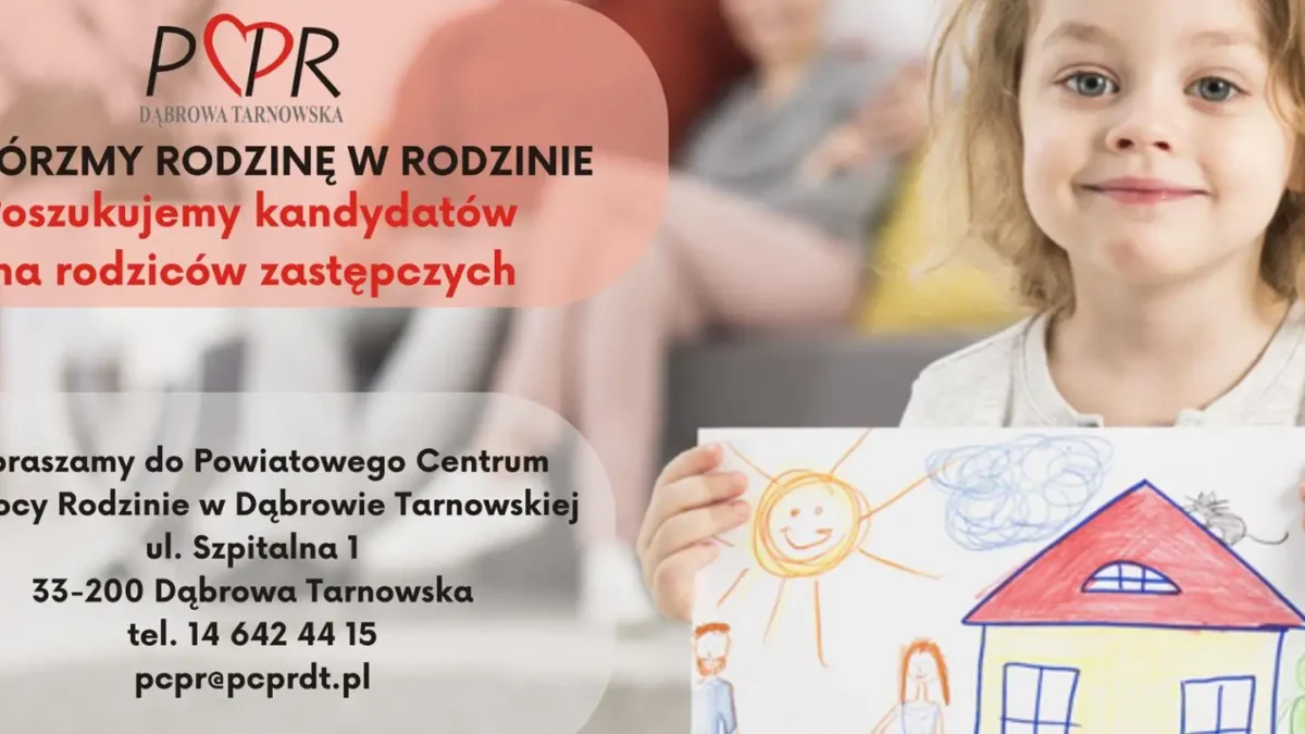 Powiat dąbrowski szuka rodzin zastępczych – 35 dzieci czeka na wsparcie