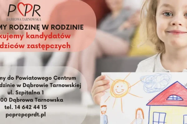 Powiat dąbrowski szuka rodzin zastępczych – 35 dzieci czeka na wsparcie