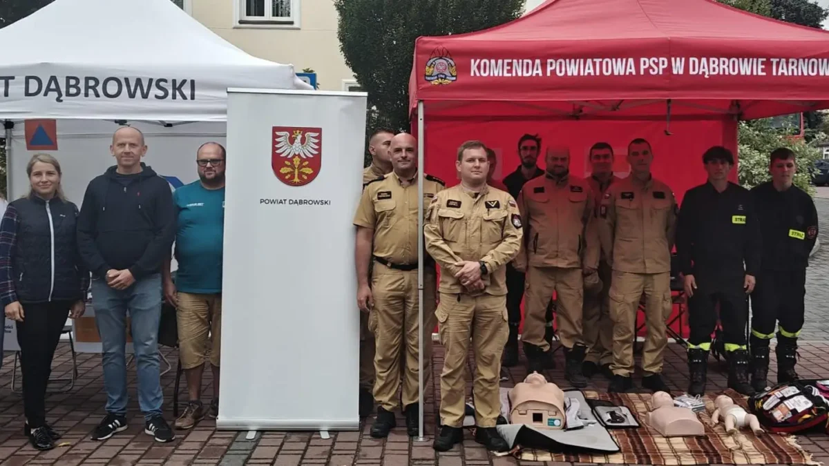 Krajowy Trening Reagowania w Dąbrowie Tarnowskiej – mieszkańcy uczyli się ratować życie